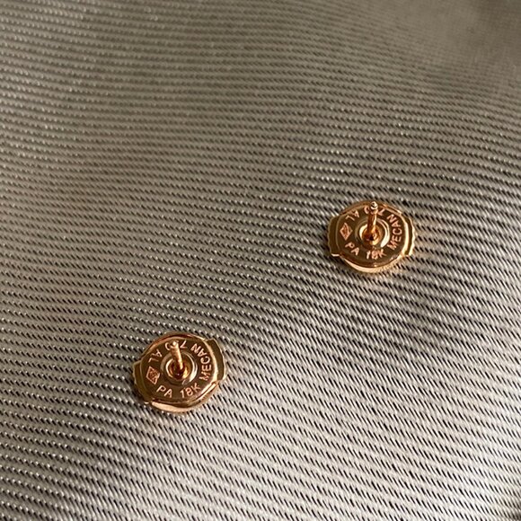 Chaumet Red Stud Earrings - Picture 5 of 12